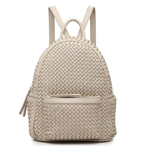 Woven Backpack Purse