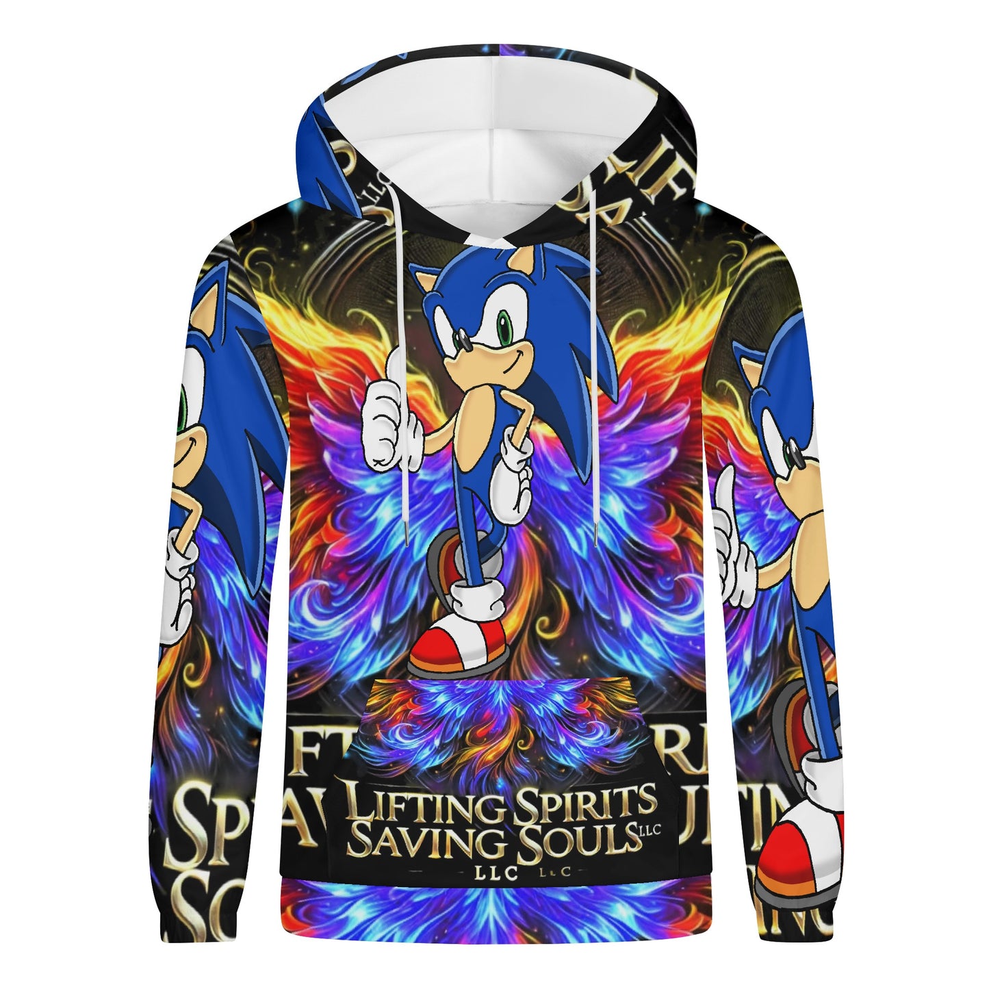 Mens Lifting Spirits Saving Souls Sonic Pullover Hoodie