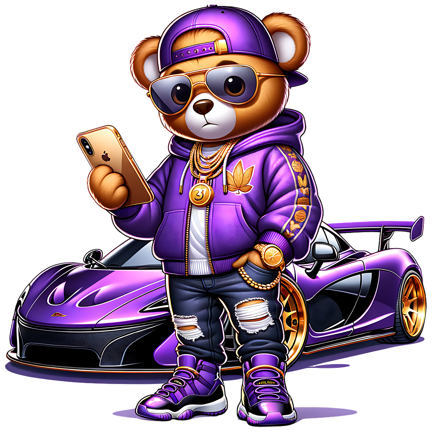 Cool Teddy - Purple