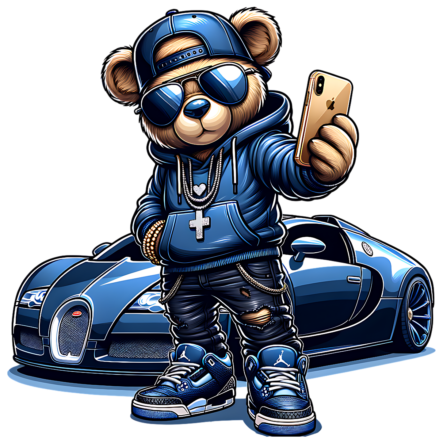 Cool Teddy - Blue