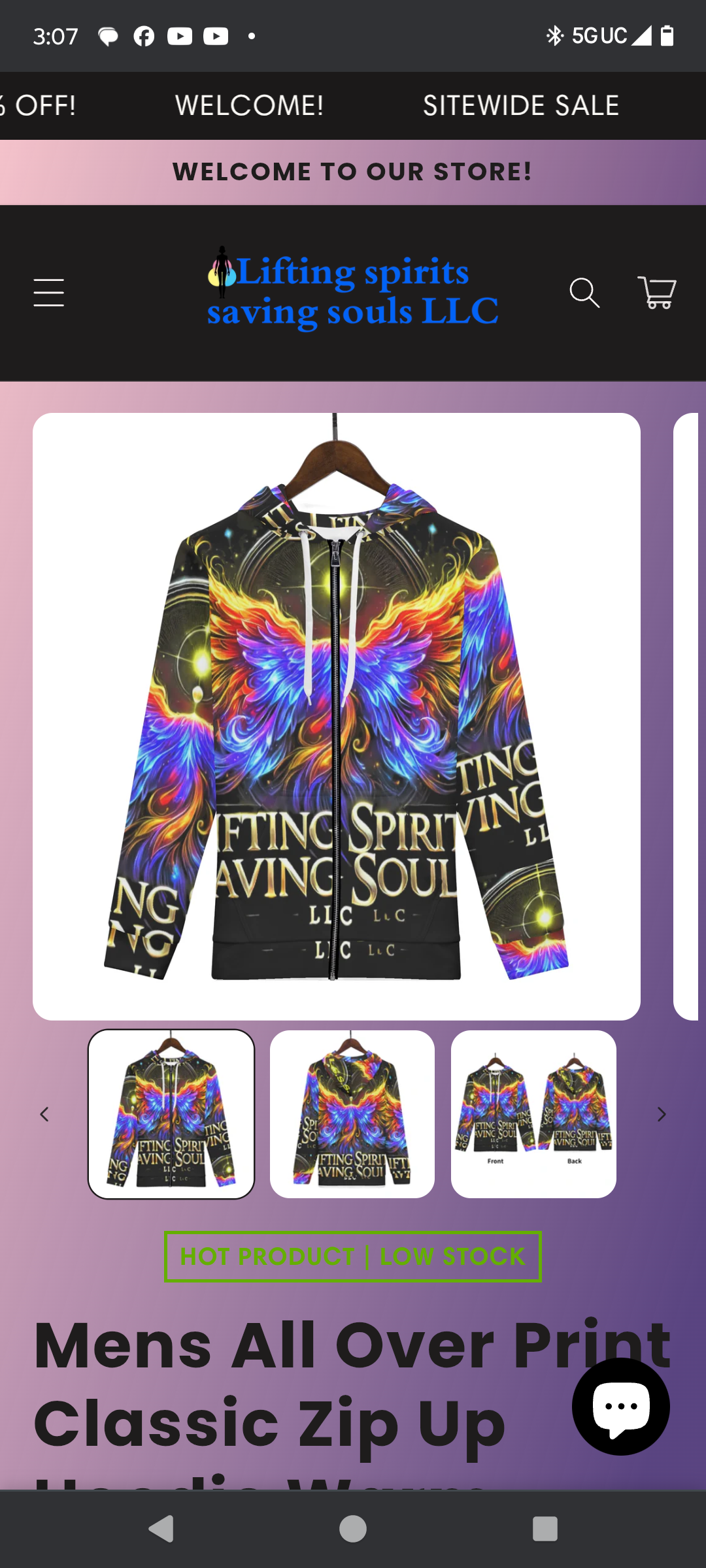 L.S.S.S. Zip Up Hoodie