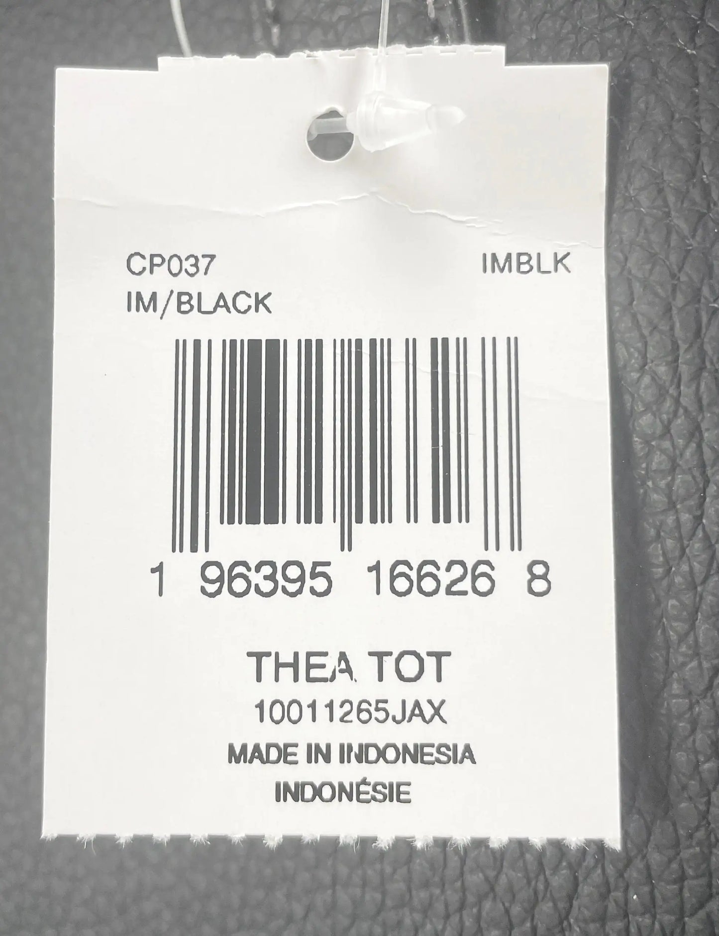 Coach (CP037) Leather Black Thea Tote Shoulder Purse