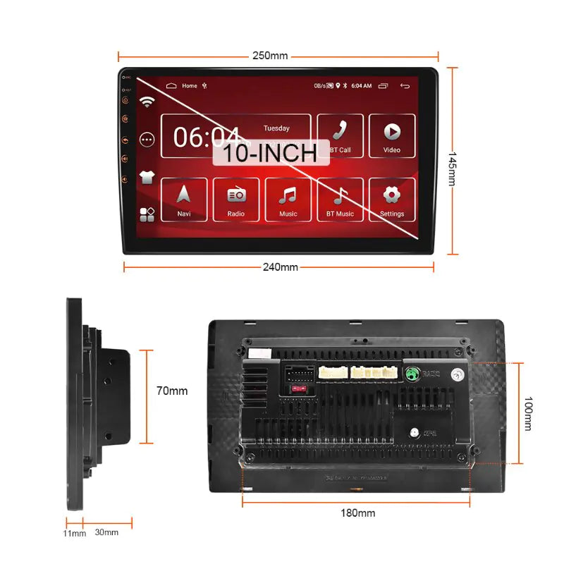 Universal 7"/9"/10" Auto Apple Carplay Car Radio