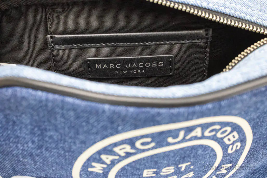 Marc Jacobs Signet Flash Medium Blue Denim Camera Bag