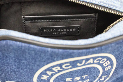 Marc Jacobs Signet Flash Medium Blue Denim Camera Bag
