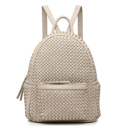 Woven Backpack Purse