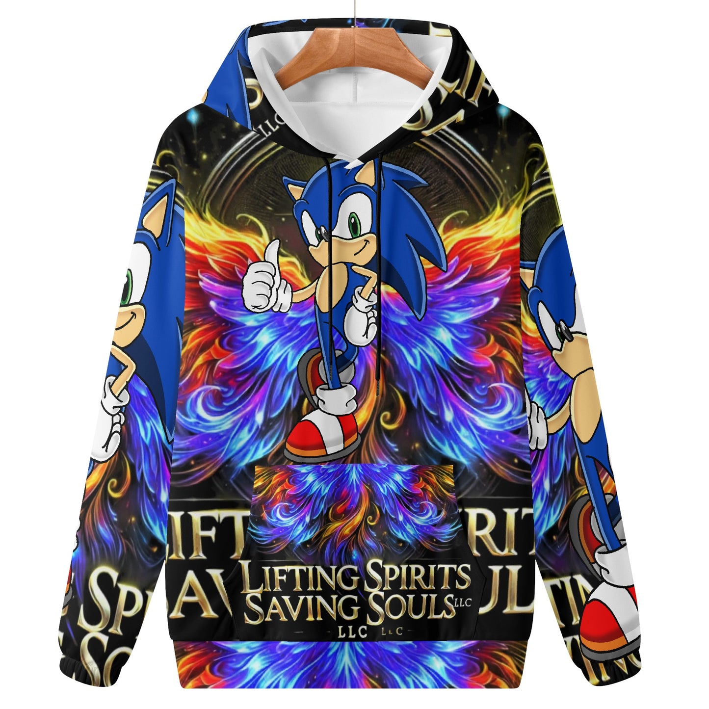 Mens Lifting Spirits Saving Souls Sonic Pullover Hoodie