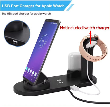 Ultimate 30W 7-in-1 Wireless Charging Station for iPhone, Apple Watch & AirPods – Fast & Convenient!