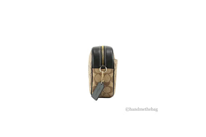 Coach Jamie Medium Varsity Signature Amazon Green Camera Crossbody