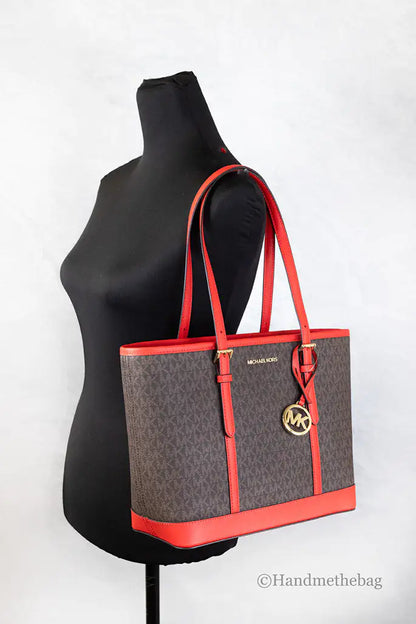 Michael Kors Jet Set Sangria Shoulder Tote Purse