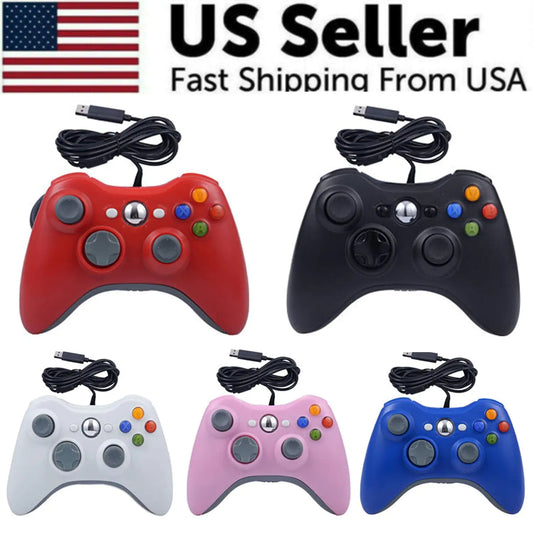 Wired Controller USB For PC Compatible With Xbox 360 / Windows 7 8 10 11 Gamepad