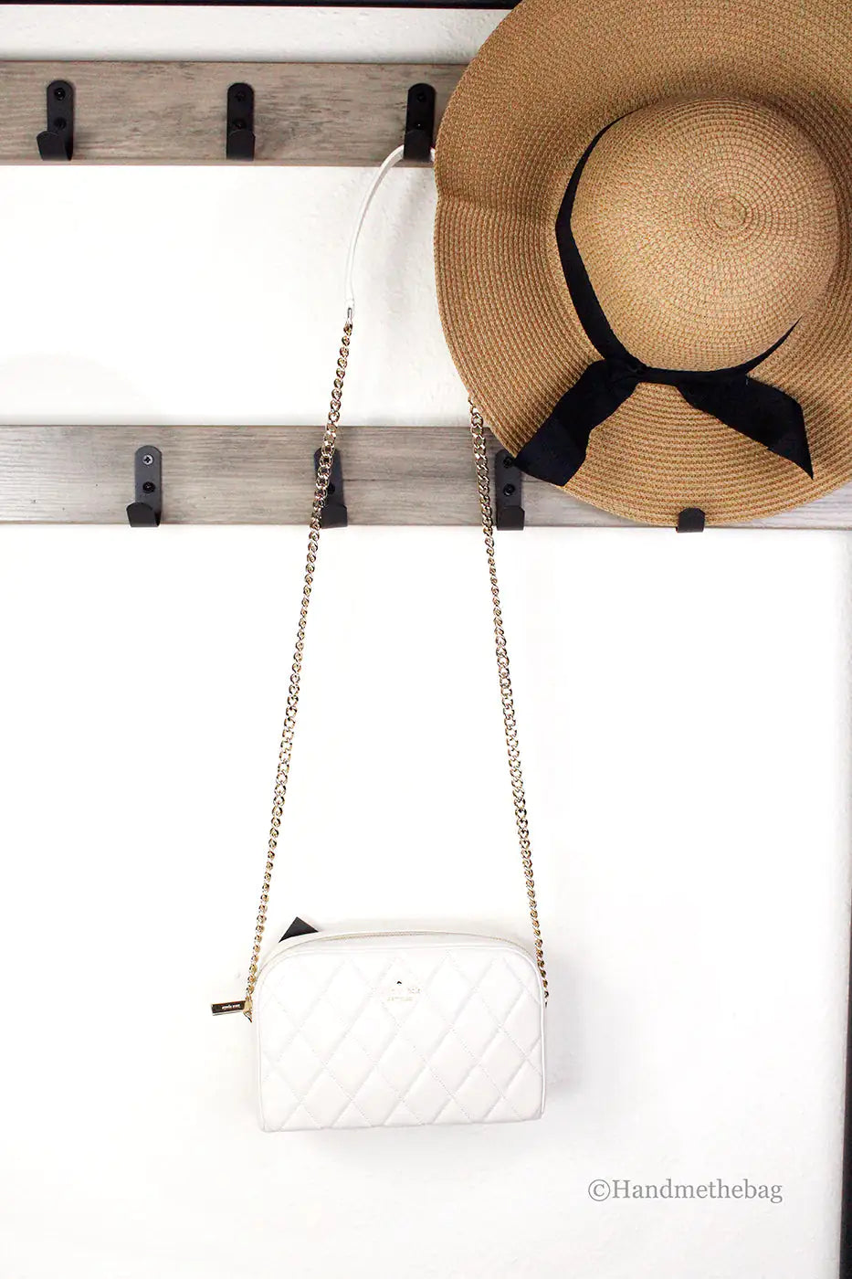 Kate Spade Carey Mini Parchment Quilted Camera Crossbody Bag