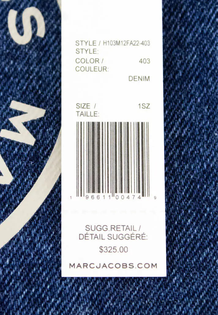 Marc Jacobs Signet Flash Medium Blue Denim Camera Bag