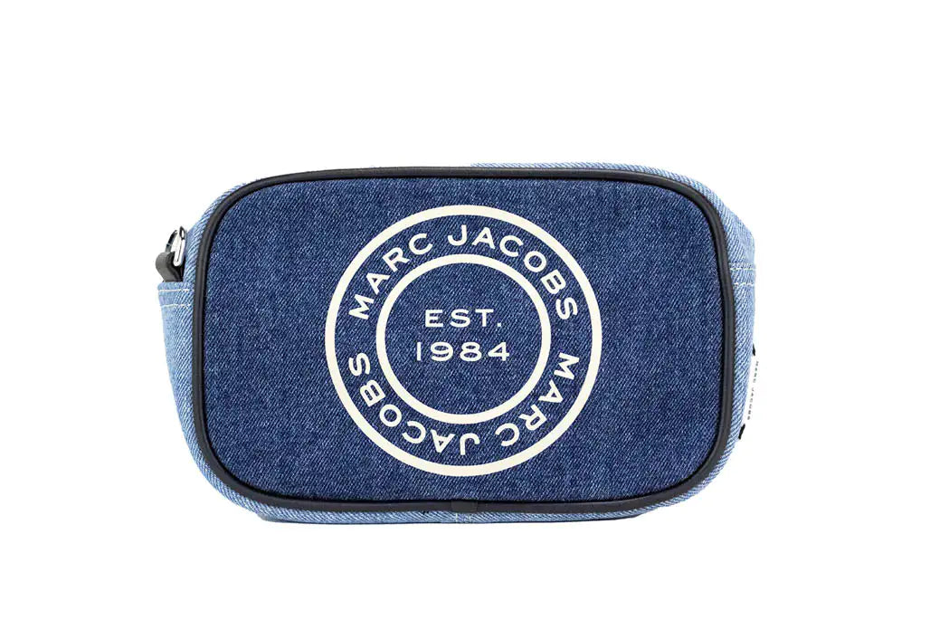 Marc Jacobs Signet Flash Medium Blue Denim Camera Bag