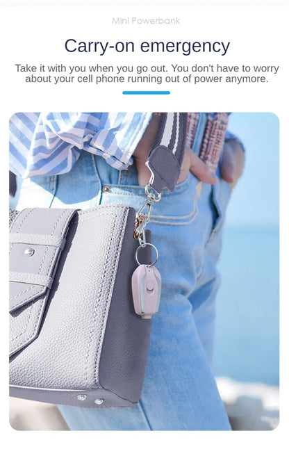 Emergency Charging Treasure Key Chain