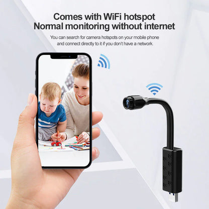 Mini Wireless Hidden Spy Camera WiFi IP Cam Home Security Night Vision HD 1080P