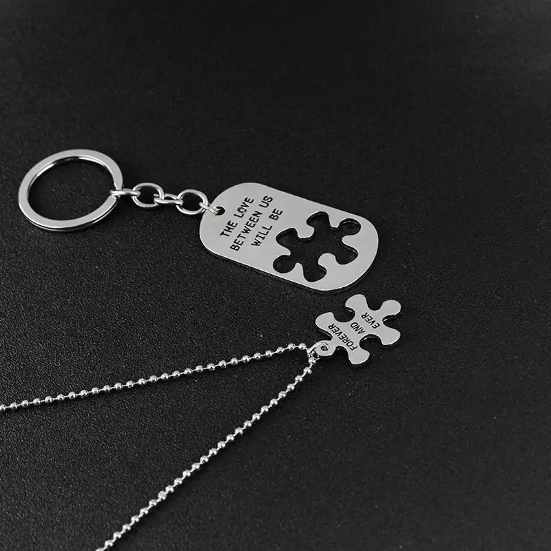 Forever Love Necklace & Key Chain Set