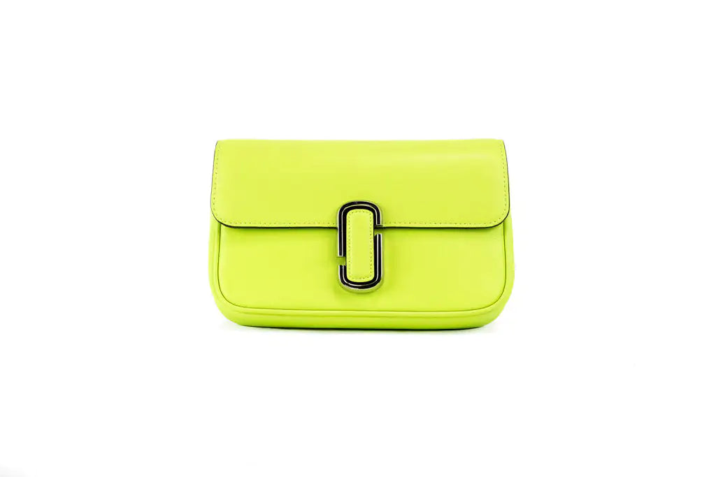 Marc Jacobs The J Marc Green Glow Leather Shoulder Bag