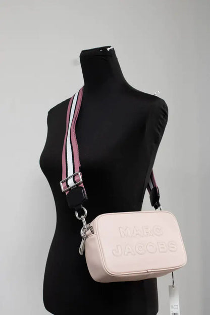 Marc Jacobs Flash Peach Whip Leather Embossed Camera Bag