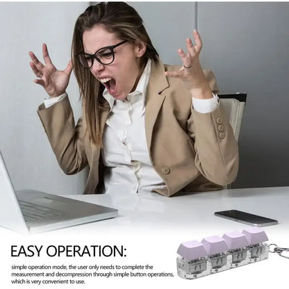 Keyboard Button Fidget Toy Key Chain