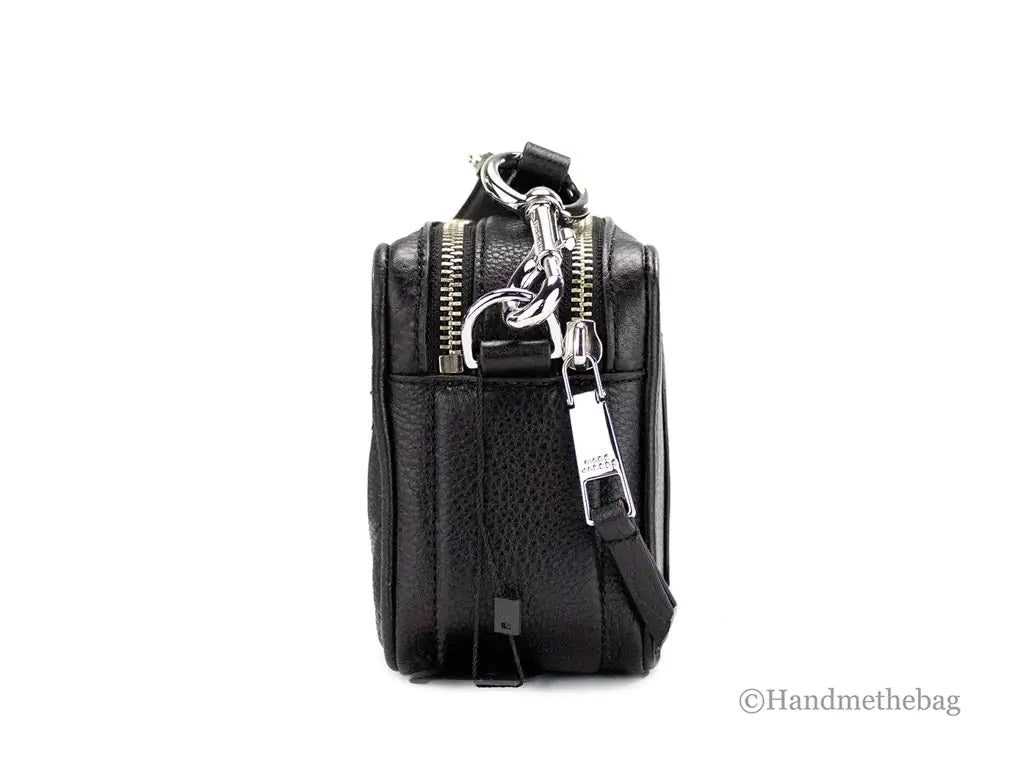 Marc Jacobs The Moto Shot 21 Black Leather Camera Bag