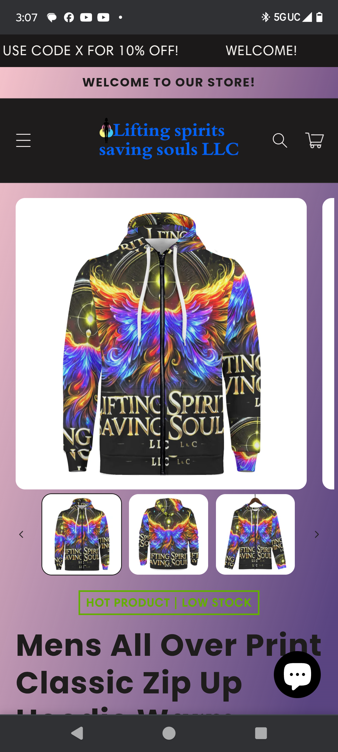 L.S.S.S. Zip Up Hoodie