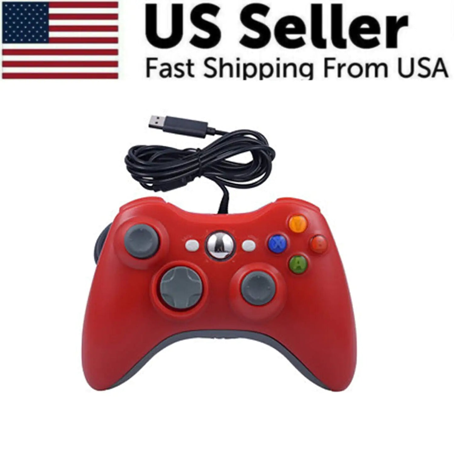 Wired Controller USB For PC Compatible With Xbox 360 / Windows 7 8 10 11 Gamepad