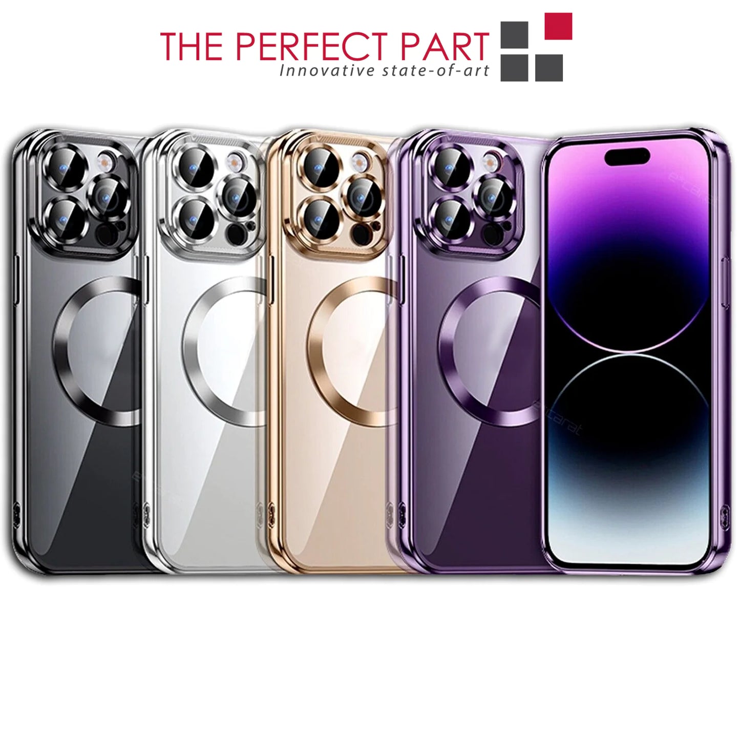 For Apple iPhone 14 13 12 11 Pro Max Case Mag Safe Magnetic Camera Lens Cover