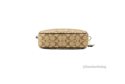 Coach Jamie Medium Varsity Signature Amazon Green Camera Crossbody