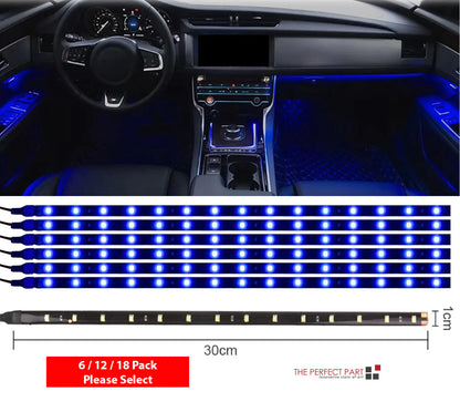 Lot Waterproof 12''/15 DC 12V Motor LED Strip Underbody Light For Car Motorcycle