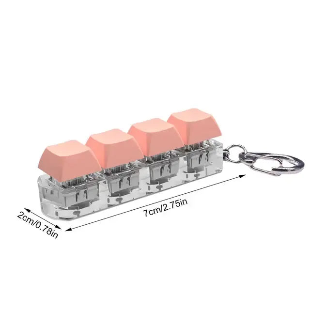 Keyboard Button Fidget Toy Key Chain