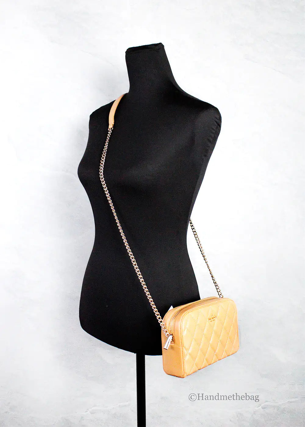 Kate Spade Carey Mini Tiramisu Quilted Camera Crossbody Bag