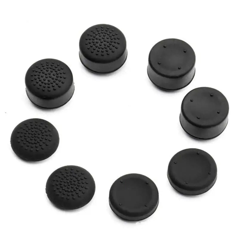 8Pcs Black Silicone Thumb Stick Grip Cover Caps For PS4 & Xbox One Controller US