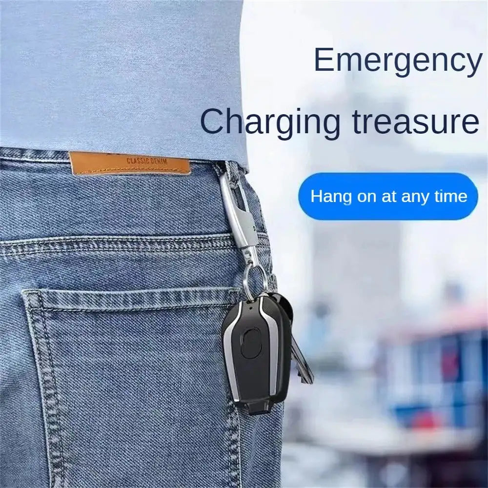 Emergency Charging Treasure Key Chain