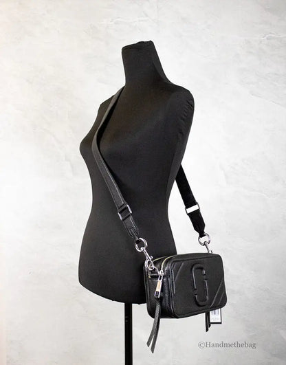 Marc Jacobs The Moto Shot 21 Black Leather Camera Bag