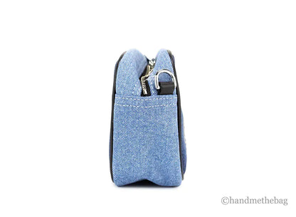 Marc Jacobs Signet Flash Medium Blue Denim Camera Bag