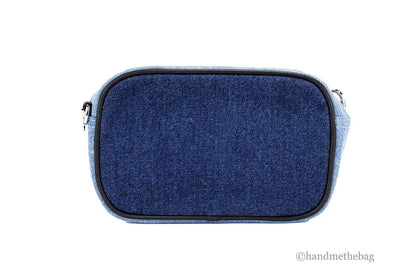 Marc Jacobs Signet Flash Medium Blue Denim Camera Bag