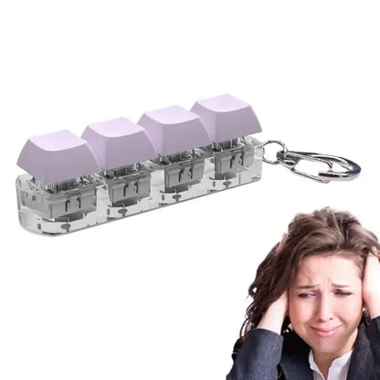 Keyboard Button Fidget Toy Key Chain