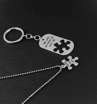 Forever Love Necklace & Key Chain Set