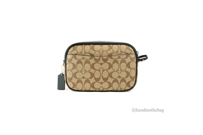 Coach Jamie Medium Varsity Signature Amazon Green Camera Crossbody