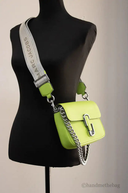 Marc Jacobs The J Marc Green Glow Leather Shoulder Bag