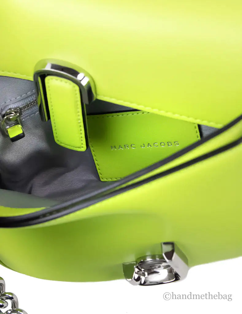 Marc Jacobs The J Marc Green Glow Leather Shoulder Bag