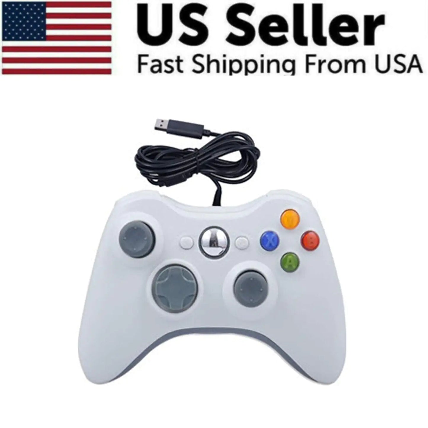 Wired Controller USB For PC Compatible With Xbox 360 / Windows 7 8 10 11 Gamepad