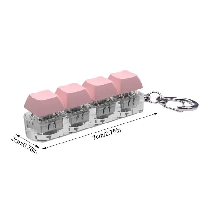 Keyboard Button Fidget Toy Key Chain