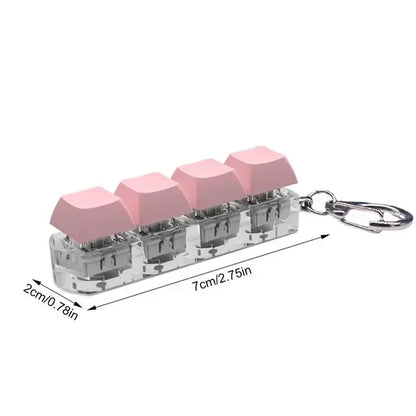 Keyboard Button Fidget Toy Key Chain