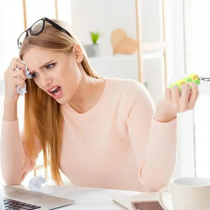 Keyboard Button Fidget Toy Key Chain