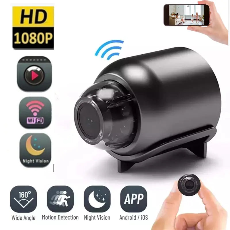 HD 1080P Mini WiFi Camera Night Vision Motion Detection