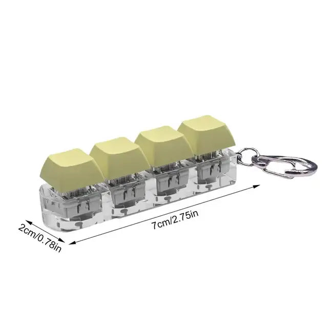 Keyboard Button Fidget Toy Key Chain