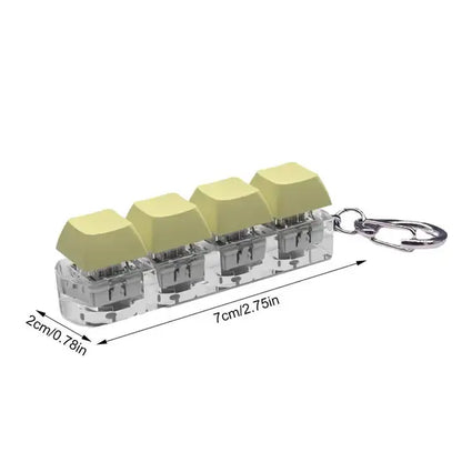 Keyboard Button Fidget Toy Key Chain
